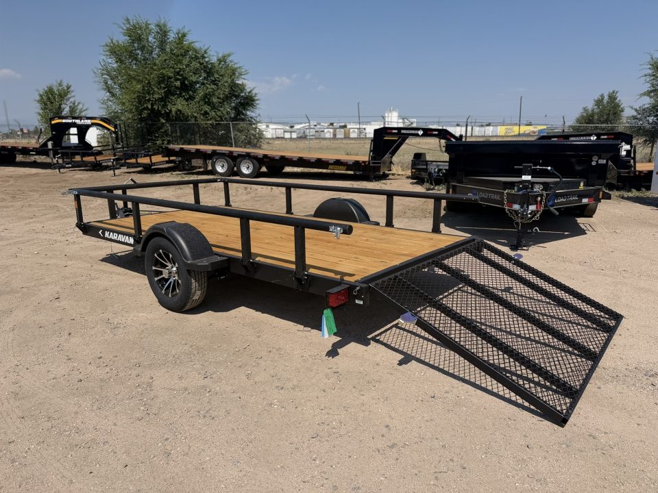 New 2027 Karavan 6-12 Ramp Gate Utility W/ Fold Down Sides 3K GVWR
