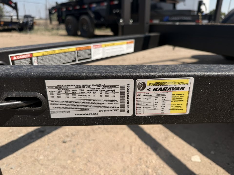 New 2027 Karavan 6-12 Ramp Gate Utility W/ Fold Down Sides 3K GVWR