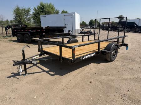 New 2027 Karavan 6-12 Ramp Gate Utility W/ Fold Down Sides 3K GVWR
