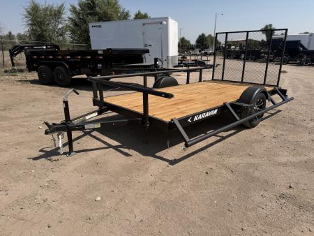 New 2027 Karavan 6-12 Ramp Gate Utility W/ Fold Down Sides 3K GVWR