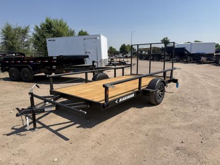 New 2027 Karavan 6-12 Ramp Gate Utility W/ Fold Down Sides 3K GVWR