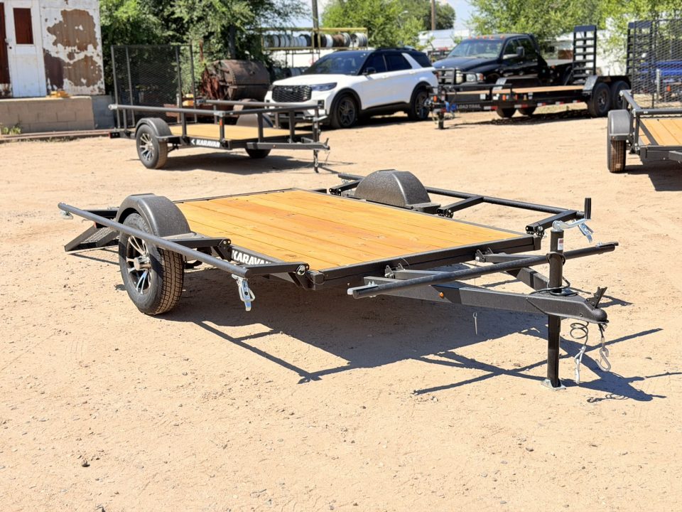New 2027 Karavan 5-8 Ramp Gate Utility W/ Fold Down Sides 3K GVWR