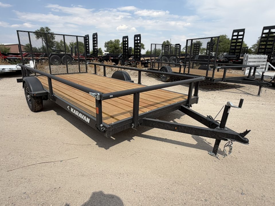 New 2027 Karavan 7-14 Ramp Gate Utility W/ Fold Down Sides 3K GVWR