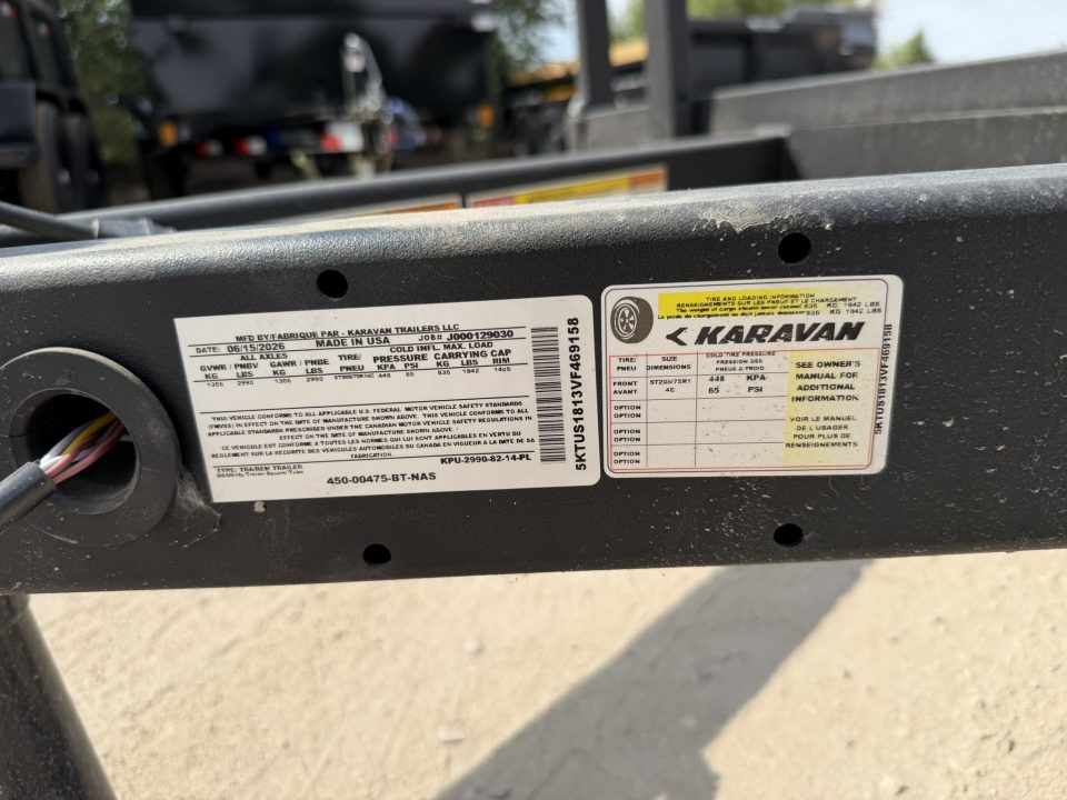 New 2027 Karavan 7-14 Ramp Gate Utility W/ Fold Down Sides 3K GVWR