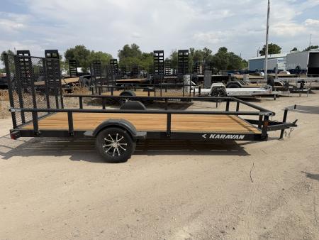New 2027 Karavan 7-14 Ramp Gate Utility W/ Fold Down Sides 3K GVWR