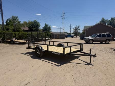 New 2027 Karavan 6-12 Ramp Gate Utility W/ Fold Down Sides 3K GVWR