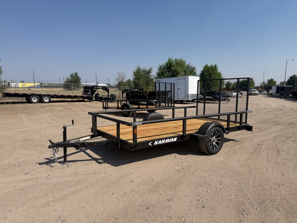 New 2027 Karavan 6-12 Ramp Gate Utility W/ Fold Down Sides 3K GVWR
