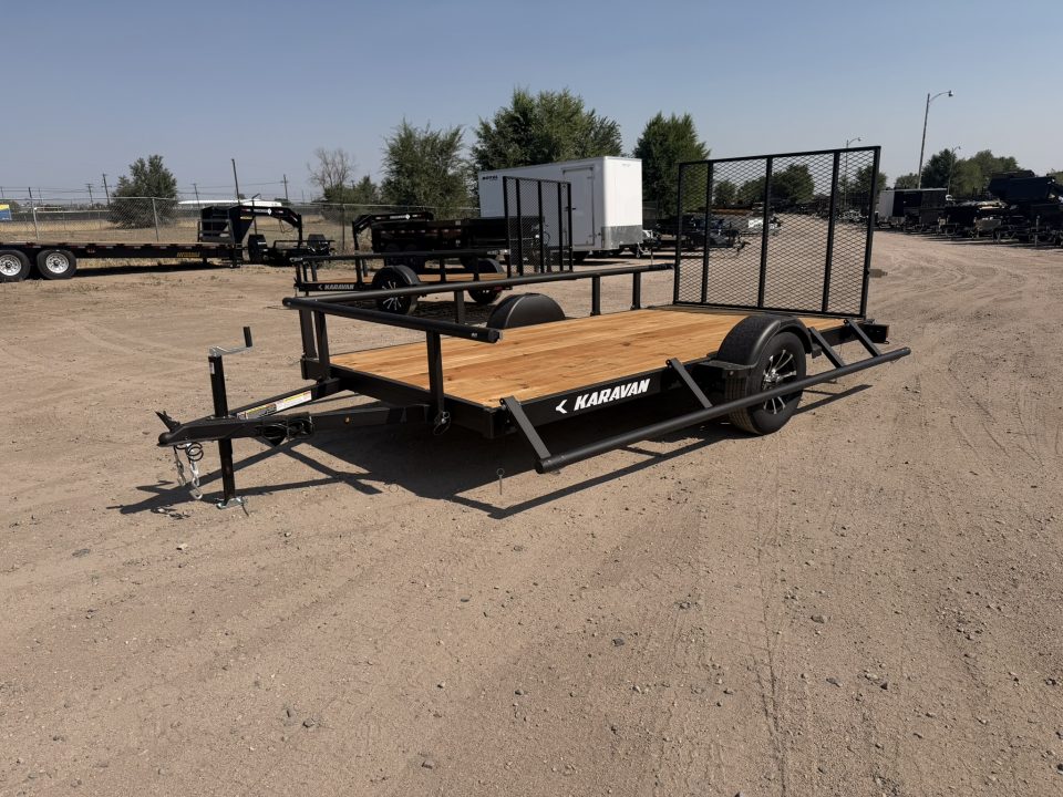 New 2027 Karavan 6-12 Ramp Gate Utility W/ Fold Down Sides 3K GVWR