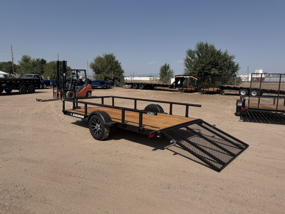 New 2027 Karavan 6-12 Ramp Gate Utility W/ Fold Down Sides 3K GVWR