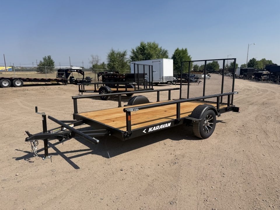 New 2027 Karavan 6-12 Ramp Gate Utility W/ Fold Down Sides 3K GVWR