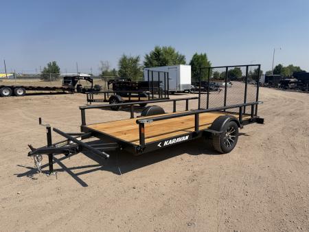 New 2027 Karavan 6-12 Ramp Gate Utility W/ Fold Down Sides 3K GVWR