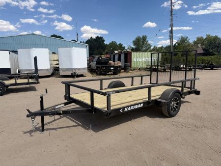 New 2027 Karavan 6-12 Ramp Gate Utility W/ Fold Down Sides 3K GVWR