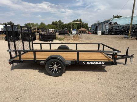 New 2027 Karavan 6-12 Ramp Gate Utility W/ Fold Down Sides 3K GVWR