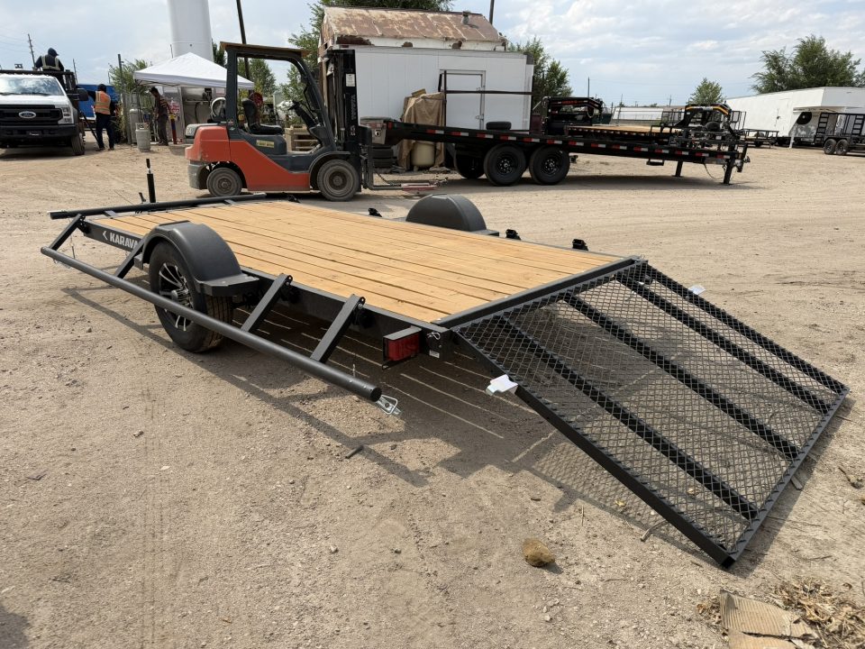 New 2027 Karavan 6-12 Ramp Gate Utility W/ Fold Down Sides 3K GVWR