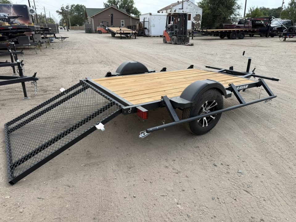 New 2027 Karavan 5-8 Ramp Gate Utility W/ Fold Down Sides 3K GVWR