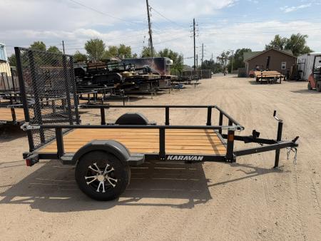 New 2027 Karavan 5-8 Ramp Gate Utility W/ Fold Down Sides 3K GVWR