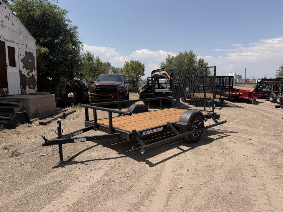 New 2027 Karavan 5-10 Ramp Gate Utility W/ Fold Down Sides 3K GVWR