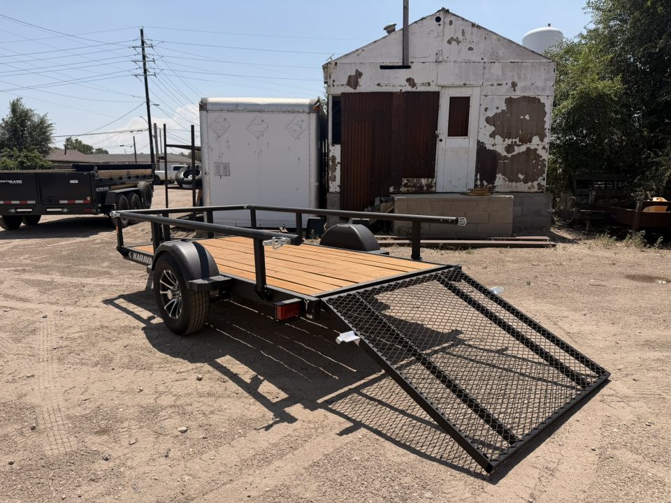 New 2027 Karavan 5-10 Ramp Gate Utility W/ Fold Down Sides 3K GVWR