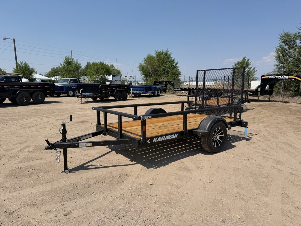 New 2027 Karavan 5-10 Ramp Gate Utility W/ Fold Down Sides 3K GVWR