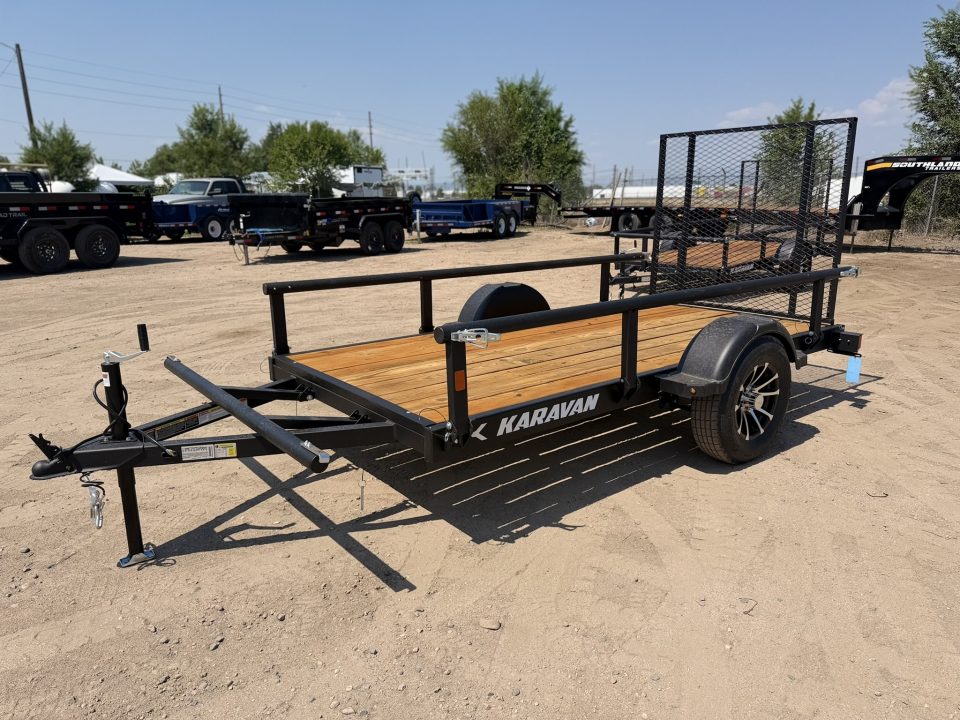 New 2027 Karavan 5-10 Ramp Gate Utility W/ Fold Down Sides 3K GVWR