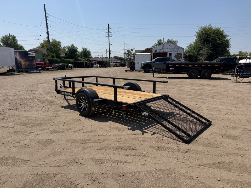 New 2027 Karavan 5-10 Ramp Gate Utility W/ Fold Down Sides 3K GVWR