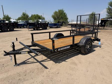 New 2027 Karavan 5-10 Ramp Gate Utility W/ Fold Down Sides 3K GVWR