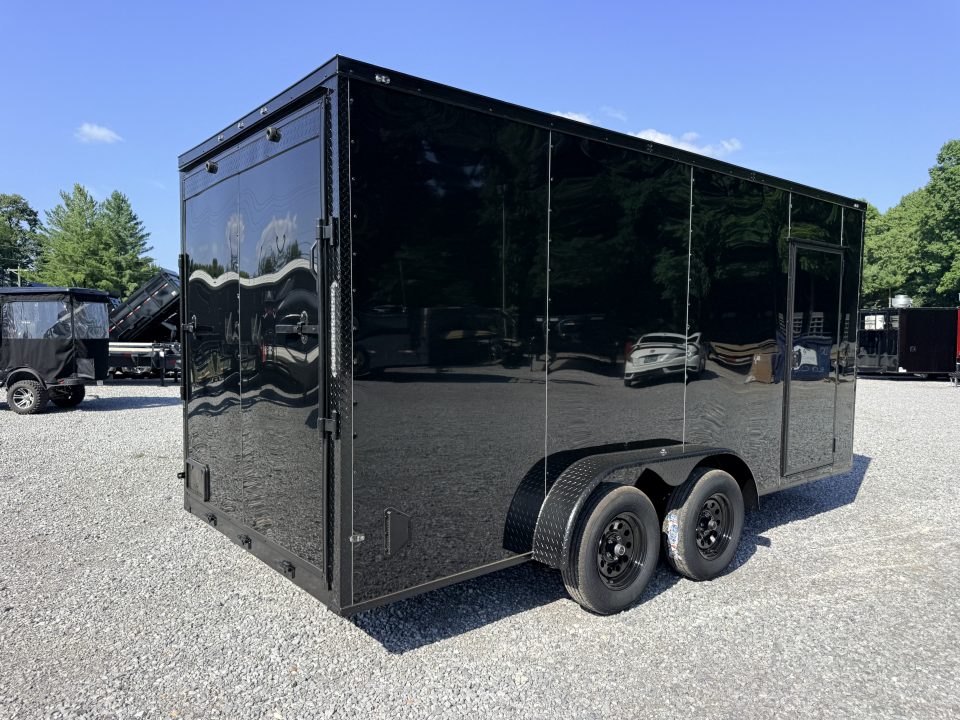 New 2026 Cargo United 7x16 TA (7FT HT) BLACKOUT .80 Polycore Cargo / Enclosed Trailer