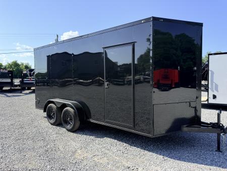 New 2026 Cargo United 7x16 TA (7.3 HT) BLACKOUT .80 Polycore Cargo / Enclosed Trailer
