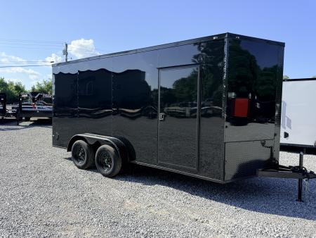 New 2026 Cargo United 7x16 TA (7FT HT) BLACKOUT .80 Polycore Cargo / Enclosed Trailer