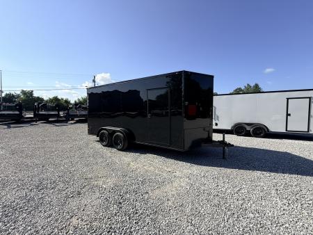 New 2026 Cargo United 7x16 TA (7FT HT) BLACKOUT .80 Polycore Cargo / Enclosed Trailer