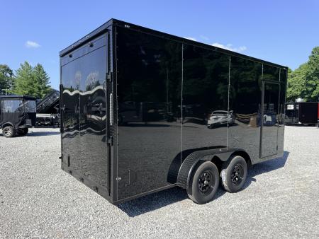 New 2026 Cargo United 7x16 TA (7FT HT) BLACKOUT .80 Polycore Cargo / Enclosed Trailer