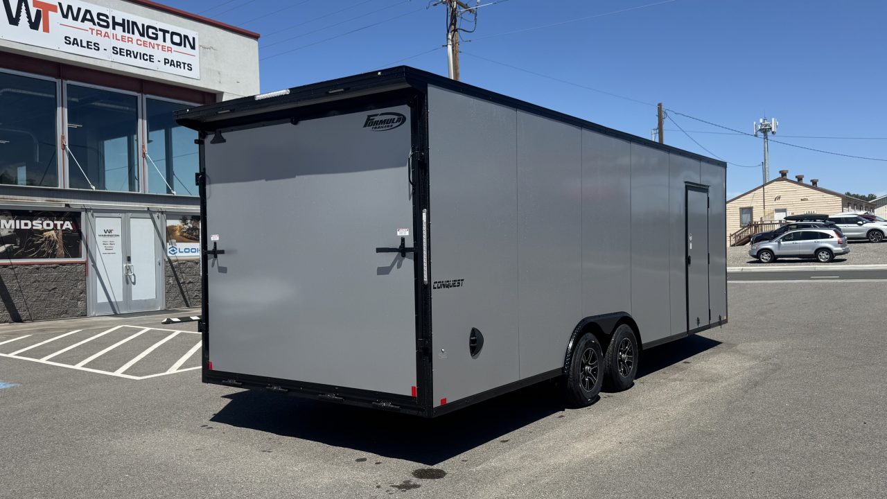 New 2026 Formula Trailers 8.5 x 24 Conquest SE Flat Top V-Nose Car Hauler 10K Car Hauler