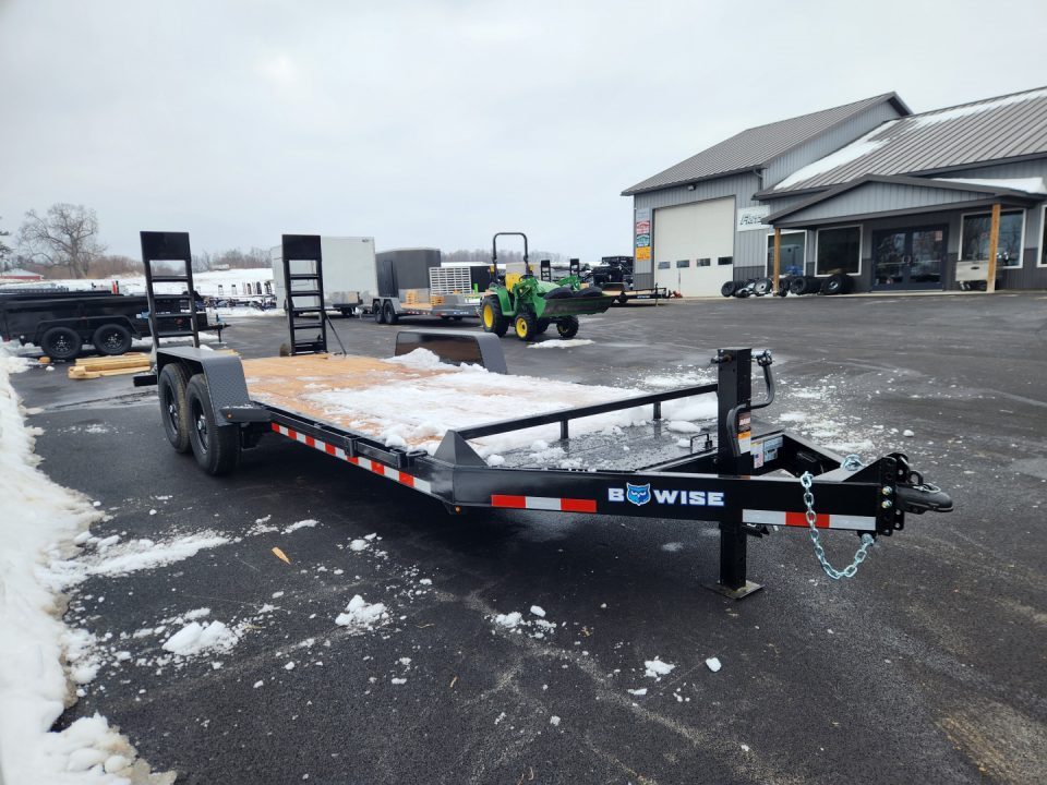 New 2027 BWISE EH14 82x20 14K Tandem Axle Equipment Trailer