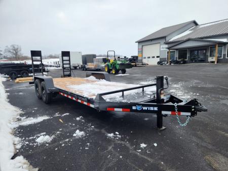 New 2027 BWISE EH14 82x20 14K Tandem Axle Equipment Trailer
