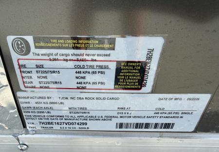 New 2027 Rock Solid Cargo 8.5x16 10K Cargo/Enclosed Trailer