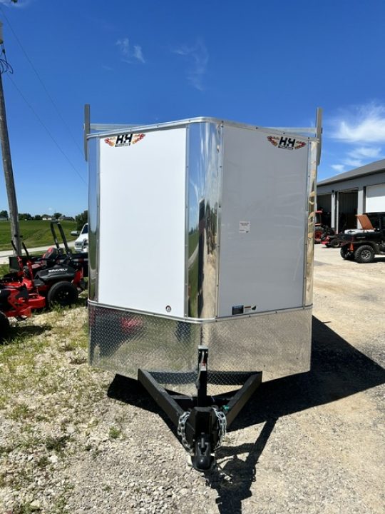 New 2026 H&H Trailers 7X16 6' 6" INTERIOR BARN DOORS LADDER RACK CONTRACTOR 9.9K GVWR Cargo / Enclosed Trailer
