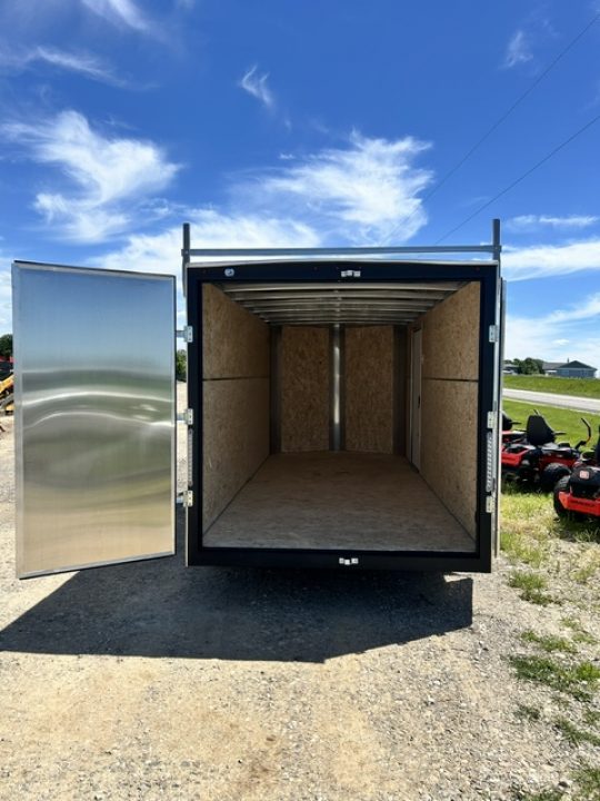 New 2026 H&H Trailers 7X16 6' 6" INTERIOR BARN DOORS LADDER RACK CONTRACTOR 9.9K GVWR Cargo / Enclosed Trailer