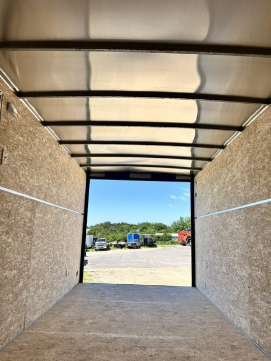 New 2026 H&H Trailers 7X16 6' 6" INTERIOR BARN DOORS LADDER RACK CONTRACTOR 9.9K GVWR Cargo / Enclosed Trailer