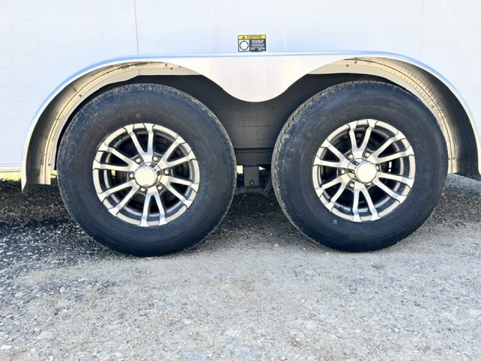 New 2026 H&H Trailers 7X16 6' 6" INTERIOR BARN DOORS LADDER RACK CONTRACTOR 9.9K GVWR Cargo / Enclosed Trailer