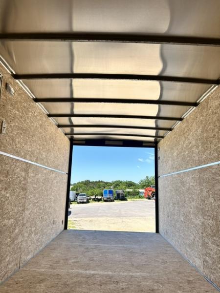 New 2026 H&H Trailers 7X16 6' 6" INTERIOR BARN DOORS LADDER RACK CONTRACTOR 9.9K GVWR Cargo / Enclosed Trailer