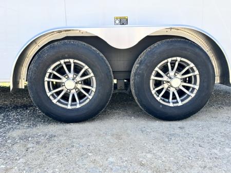 New 2026 H&H Trailers 7X16 6' 6" INTERIOR BARN DOORS LADDER RACK CONTRACTOR 9.9K GVWR Cargo / Enclosed Trailer