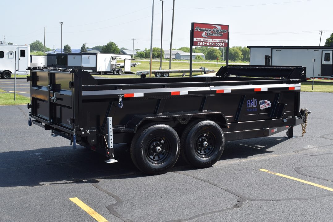 New 2026 BND Trailers 15k 7x14 Dump Trailer w/ Telescopic Cylinder 7ga Floor