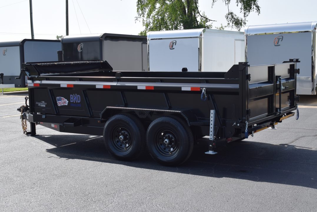 New 2026 BND Trailers 15k 7x14 Dump Trailer w/ Telescopic Cylinder 7ga Floor