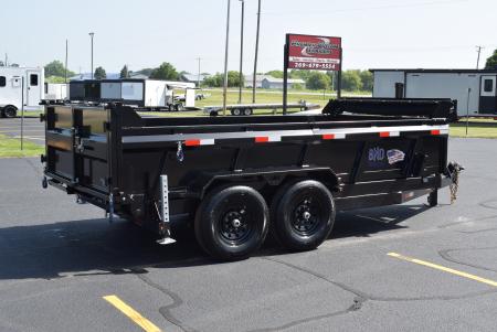 New 2026 BND Trailers 15k 7x14 Dump Trailer w/ Telescopic Cylinder 7ga Floor