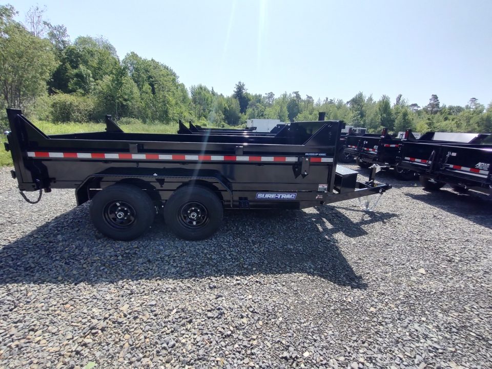 New 2026 Sure-Trac Low Profile Telescopic 6' x 12' (10K) Dump Trailer