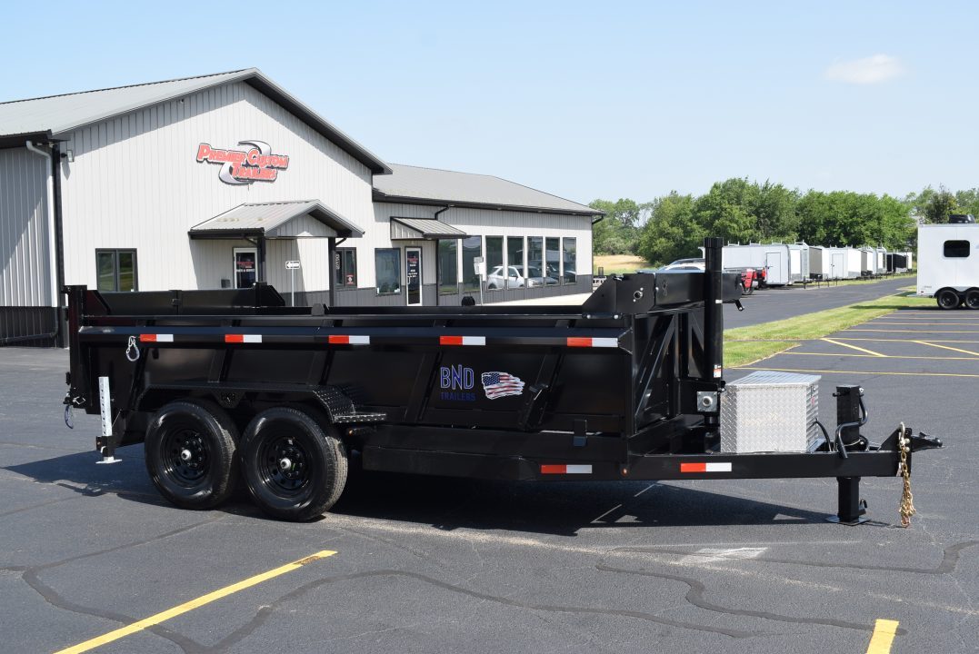New 2026 BND Trailers 15k 7x14 Dump Trailer w/ Telescopic Cylinder 7ga Floor