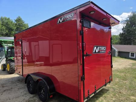 New 2026 Nitro 7x16 Extra height aluminum cargo trailer rear ramp Cargo / Enclosed Trailer