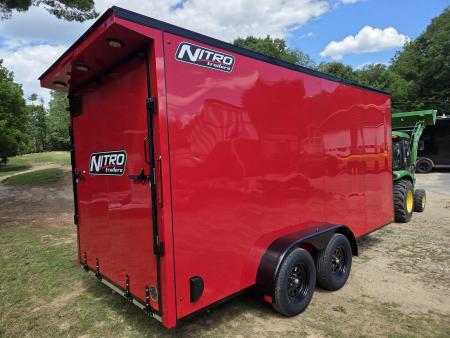 New 2026 Nitro 7x16 Extra height aluminum cargo trailer rear ramp Cargo / Enclosed Trailer