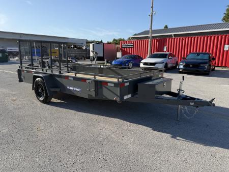 New 2026 Sure-Trac 7x14 Steel High Side Utility 5K W/ Brakes Utility Trailer