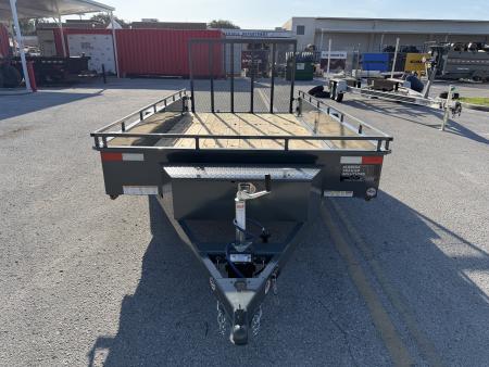 New 2026 Sure-Trac 7x14 5K W/ Brakes Steel High Side Utility Trailer